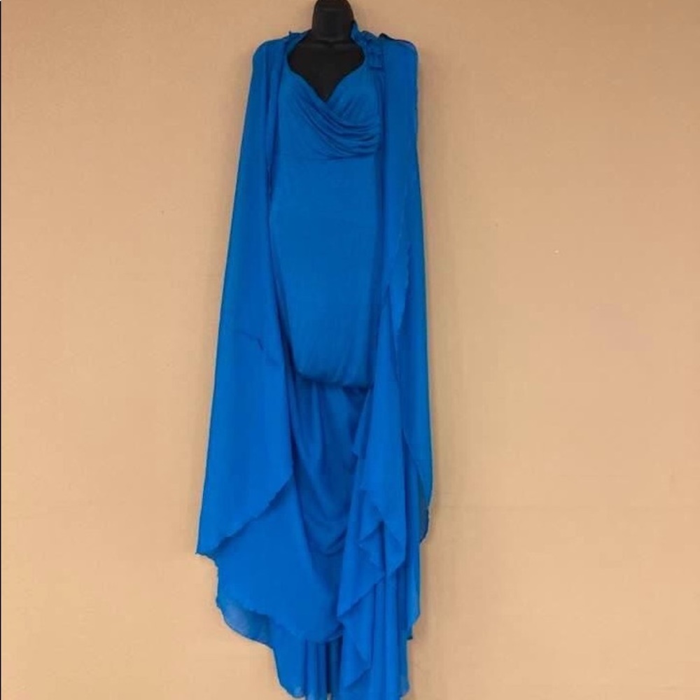 Blue maternity dress